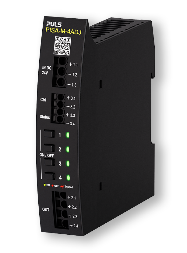 超薄型 4 通道电子断路器 (ECB) PISA-M