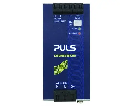 普尔世| QS10.241-C1 | 240W，24V，10A 单相DIN导轨电源
