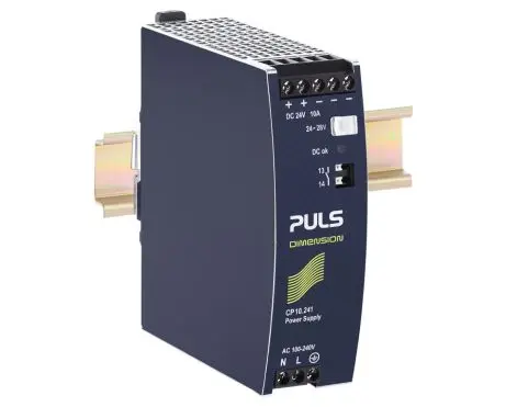 普尔世| CP10.241 | 240W，24V，10A 单相DIN导轨电源
